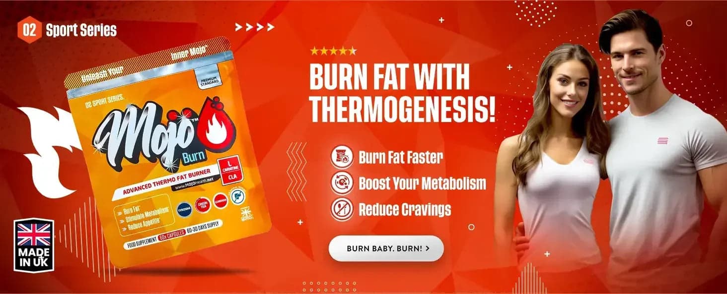 Mojo Burn — máy đốt cháy mỡ tiên tiến: đốt mỡ nhanh hơn, tăng cường chuyển hóa, giảm cơn thèm ăn. Đốt đi, đốt đi!